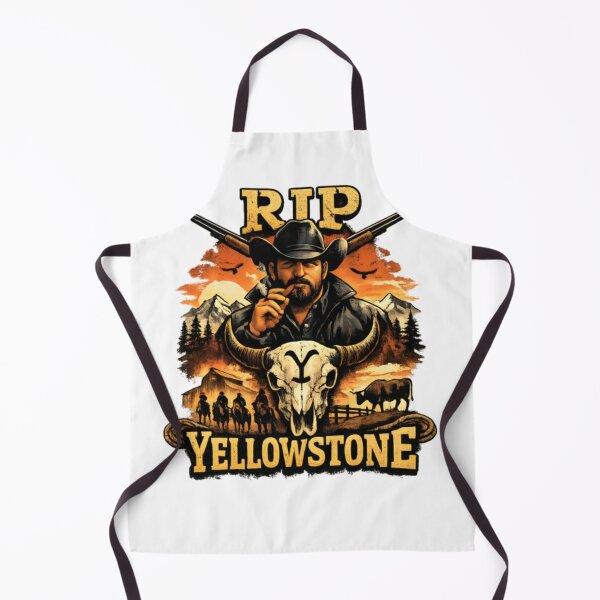 Item preview, RIP Yellowstone Cowboy Skull Western Vintage Ranch Graphic designed and sold by CatLovers Studio.