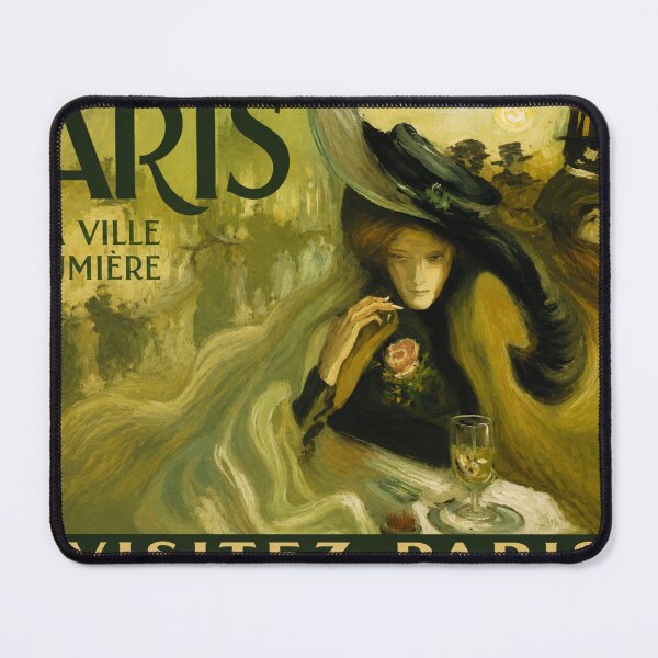Item preview, Paris Travel Poster Vintage Café Wall Art for France Lovers designed and sold by RickE.