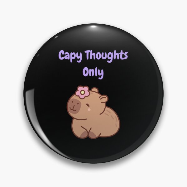 Item preview, Capy Thoughts Only Capybara designed and sold by SpartanDStore.