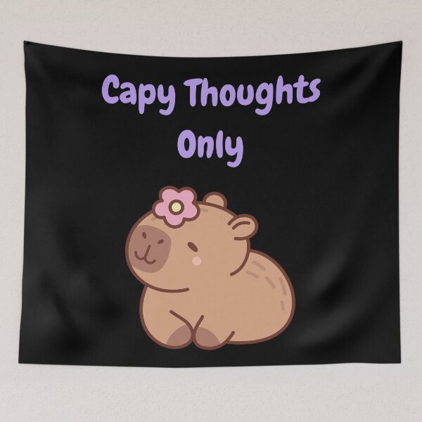 Item preview, Capy Thoughts Only Capybara designed and sold by SpartanDStore.