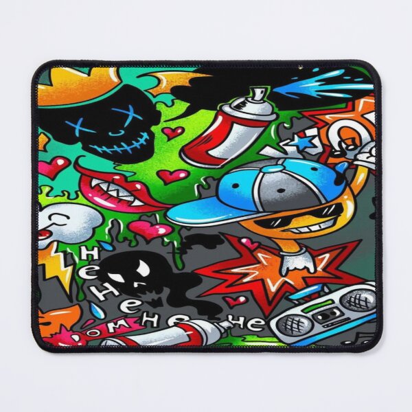 Item preview, Explosion of Street Art - Urban Graffiti, Smiley Faces, Boomboxes and Colorful Doodles designed and sold by RAYBIL.