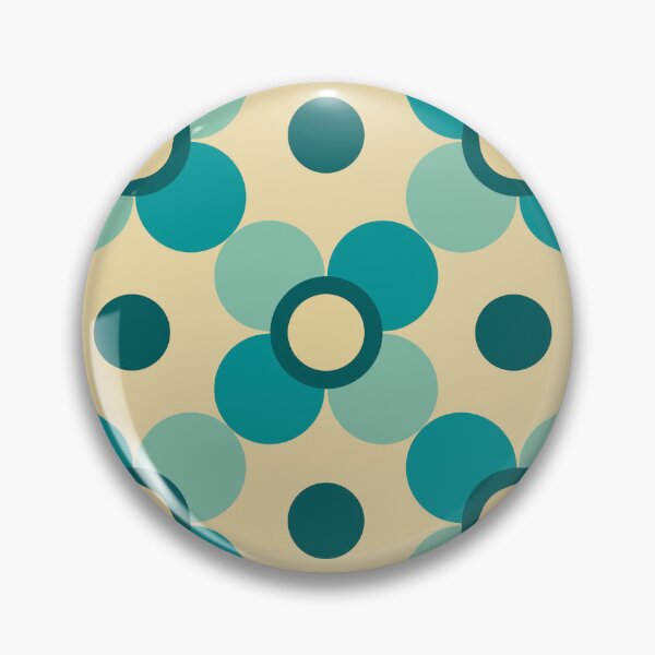 Item preview, Simple vintage teal flowers E9 designed and sold by StefanStudioArt.