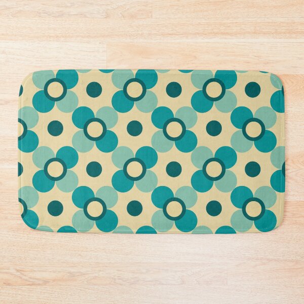 Item preview, Simple vintage teal flowers E9 designed and sold by StefanStudioArt.
