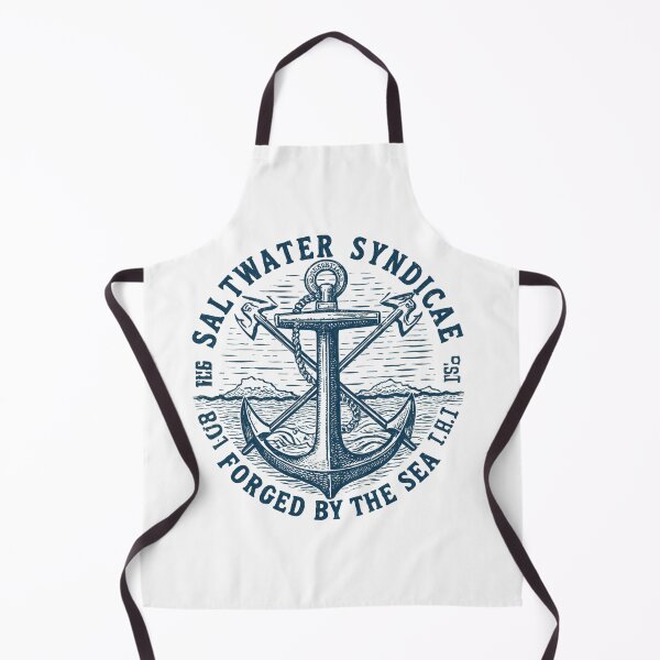 Item preview, Saltwater Syndicate – Vintage Nautical Anchor T-Shirt | Forged by the Sea Retro Maritime Design designed and sold by Vvmd.
