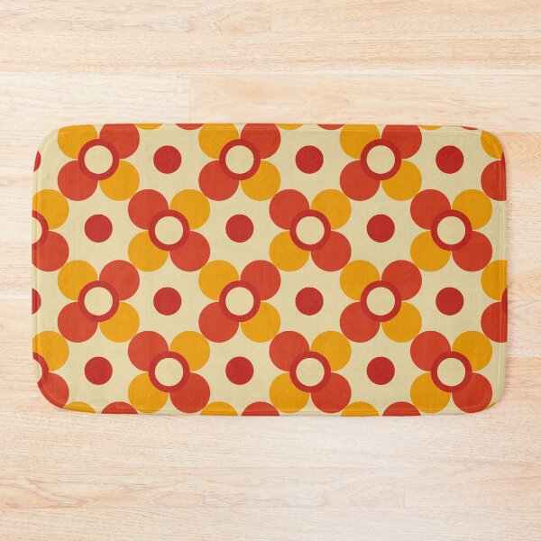 Item preview, Simple vintage orange and yellow flowers E9 designed and sold by StefanStudioArt.