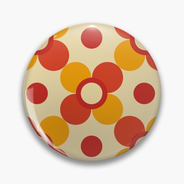 Item preview, Simple vintage orange and yellow flowers E9 designed and sold by StefanStudioArt.