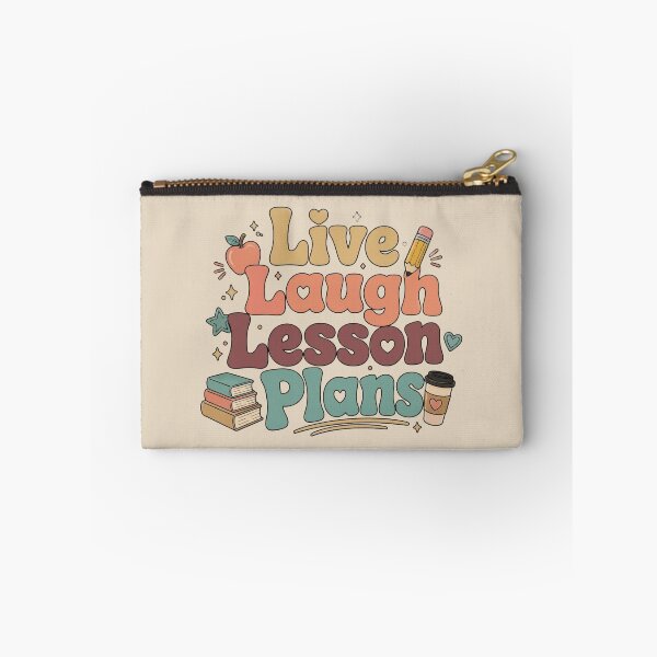 Item preview, Live Laugh Lesson Plans – Retro Boho Teacher Shirt designed and sold by ICANTWithoutCOFFEE.
