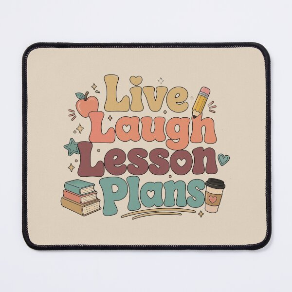 Item preview, Live Laugh Lesson Plans – Retro Boho Teacher Shirt designed and sold by ICANTWithoutCOFFEE.