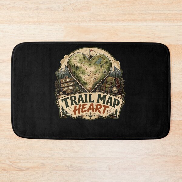 Item preview, Trail Map Heart designed and sold by FreshPixelArt.