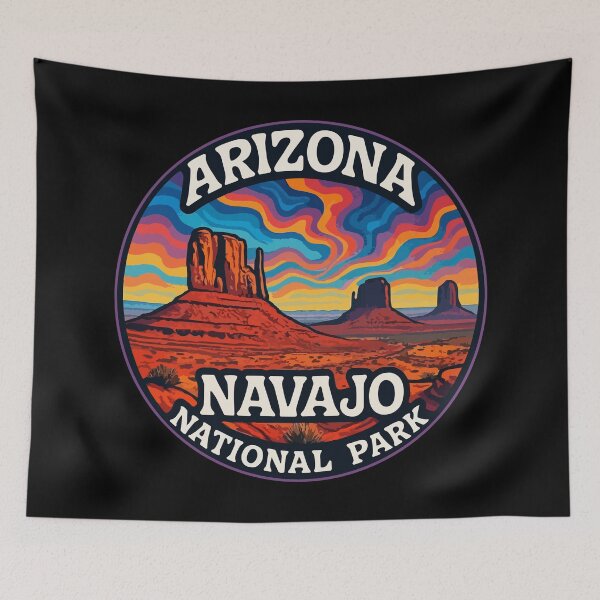 Item preview, Navajo Arizona National Park Usa Trippy Art Travel designed and sold by TomFrontierArt.