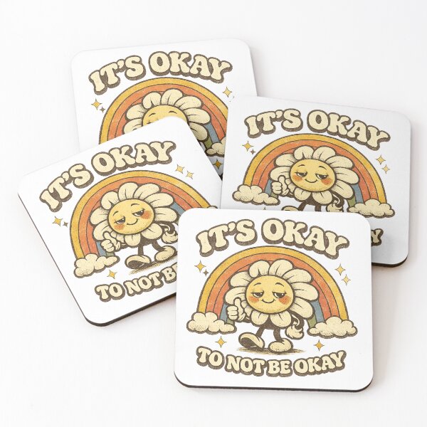 Item preview, It's Okay To Not Be Okay Retro Daisy designed and sold by AllLoveStore.