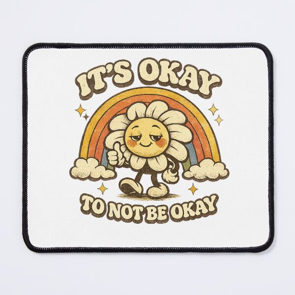 Item preview, It's Okay To Not Be Okay Retro Daisy designed and sold by AllLoveStore.