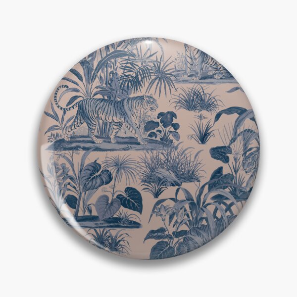 Item preview, French Toile Tiger Safari designed and sold by Lidra Zehcnas.