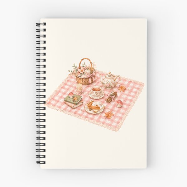 Item preview, Cozy Autumn Tea Picnic Watercolor | Cottagecore Fall Tea Time Illustration designed and sold by looplandger.