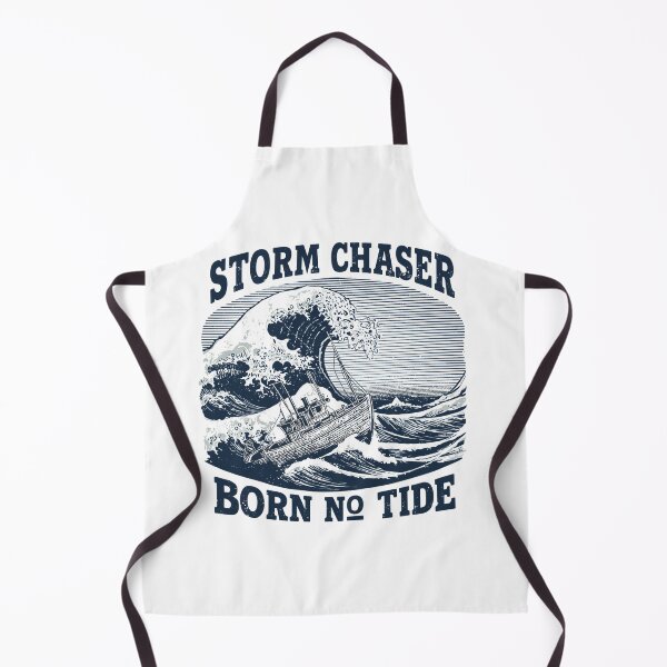 Item preview, Storm Chaser – Born No Tide Vintage Nautical T-Shirt | Retro Ocean Wave Ship Adventure Design designed and sold by Vvmd.