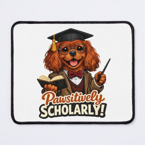 Item preview, Positively Scholarly Ruby Cavalier designed and sold by SpottyRainbow.