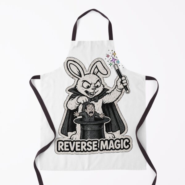 Artikelvorschau, Reverse Magic – Lustiger Zauberer-Hasen-Aufkleber, T-Shirt & Hoodie entworfen und verkauft von bunnymode.