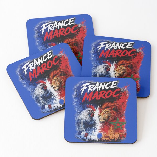 Item preview, France vs Morocco | French Rooster & Moroccan Lion Football Fan Design designed and sold by johsef.