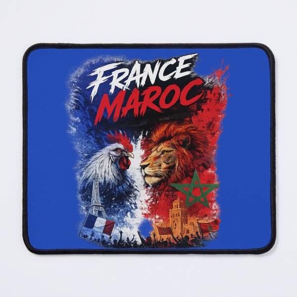 Item preview, France vs Morocco | French Rooster & Moroccan Lion Football Fan Design designed and sold by johsef.
