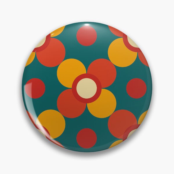 Item preview, Simple vintage orange and yellow flowers 5E designed and sold by StefanStudioArt.