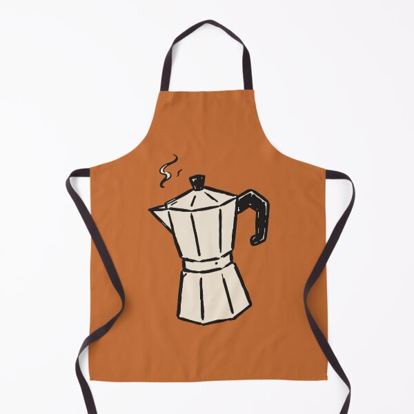 Item preview, Vintage Moka Pot with Steam - Hand-Drawn Coffee Illustration designed and sold by cladeart.