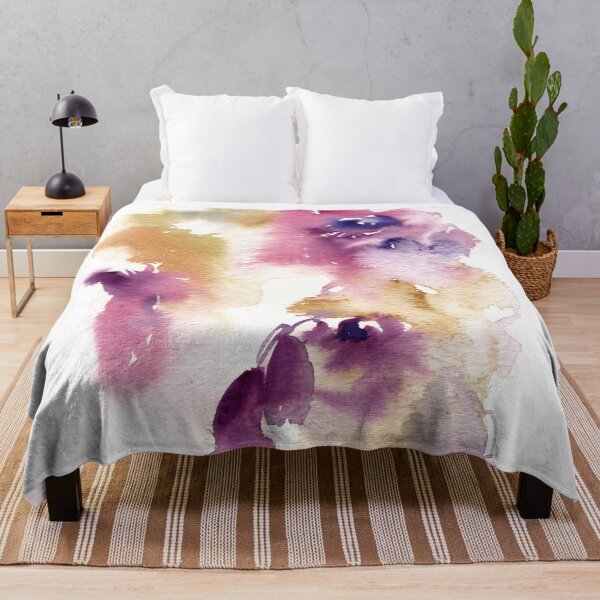 Item preview, Purple Floral Watercolor Painting designed and sold by CanotStop.