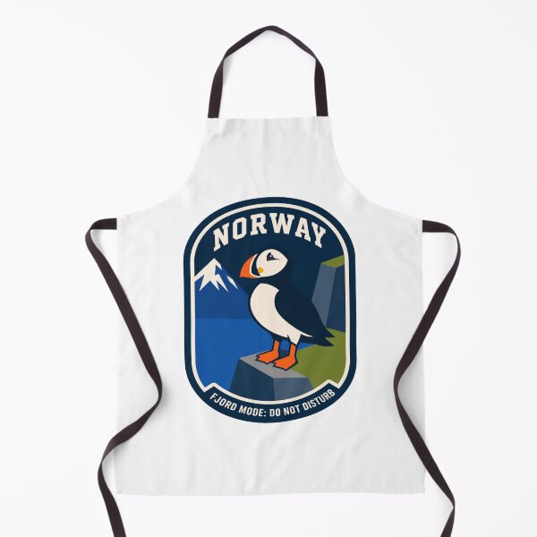 Item preview, Norway Puffin Fjord Travel Badge designed and sold by Lyfeinsights.