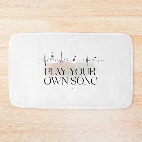 Item preview, "Play Your Own Song – Motivational Music Soundwave Design designed and sold by Midnight Veil Designs.