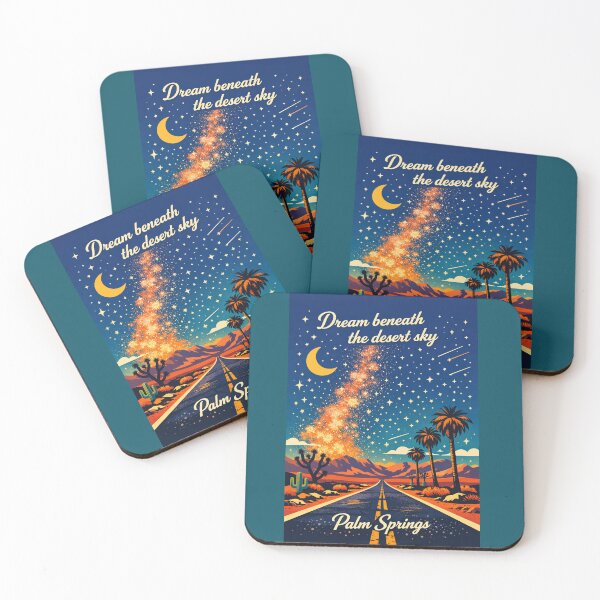 Item preview, Palm Springs Desert Vintage Travel Poster designed and sold by Jeffsredbubble.