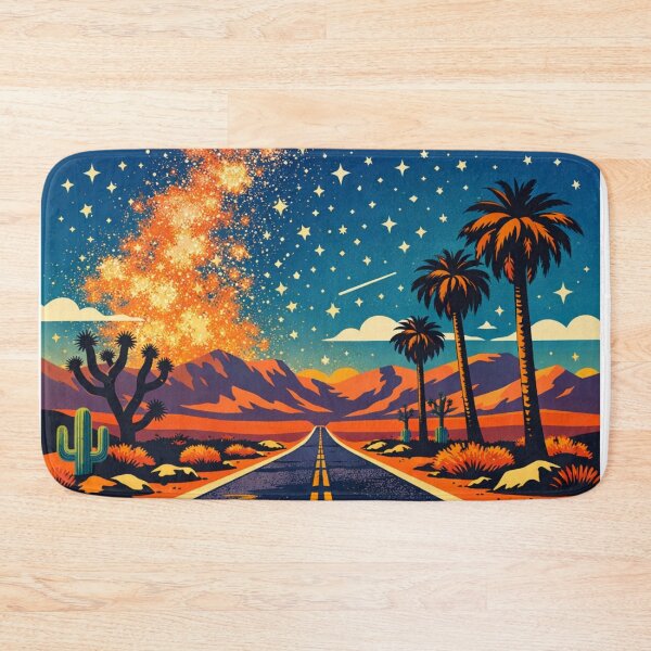 Item preview, Palm Springs Desert Vintage Travel Poster designed and sold by Jeffsredbubble.