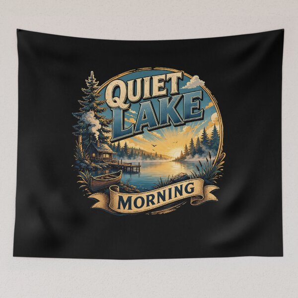 Item preview, Quiet Lake Morning designed and sold by FreshPixelArt.
