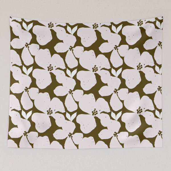 Item preview, Cottagecore Pastel Floral Stripes designed and sold by SILVERAPPLE.