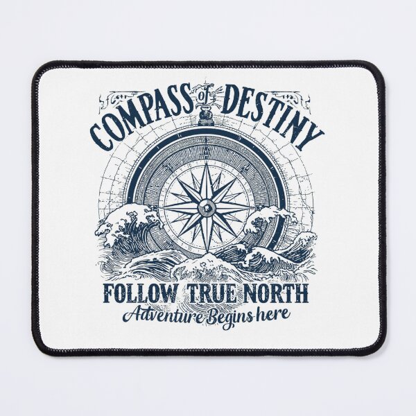 Item preview, Compass of Destiny – Follow True North Vintage Compass T-Shirt | Nautical Adventure Retro Ocean Design designed and sold by Vvmd.