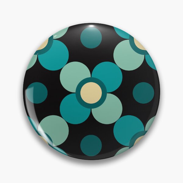 Item preview, Simple vintage teal flowers 08 designed and sold by StefanStudioArt.