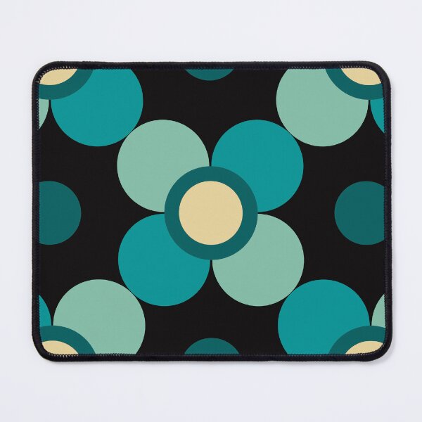 Item preview, Simple vintage teal flowers 08 designed and sold by StefanStudioArt.