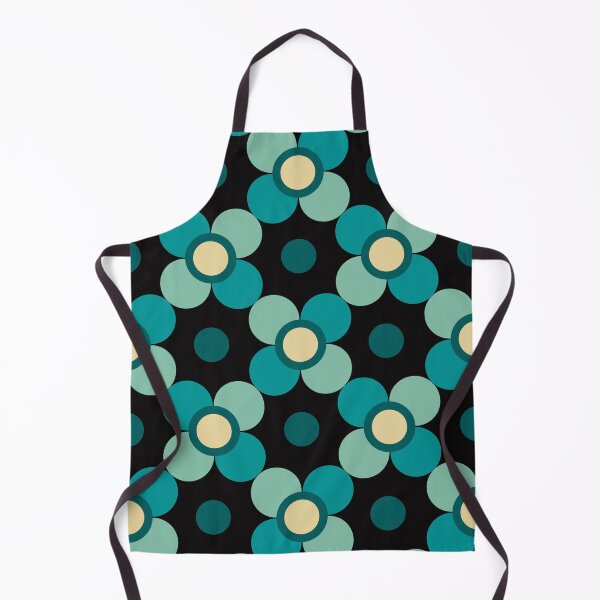 Item preview, Simple vintage teal flowers 08 designed and sold by StefanStudioArt.
