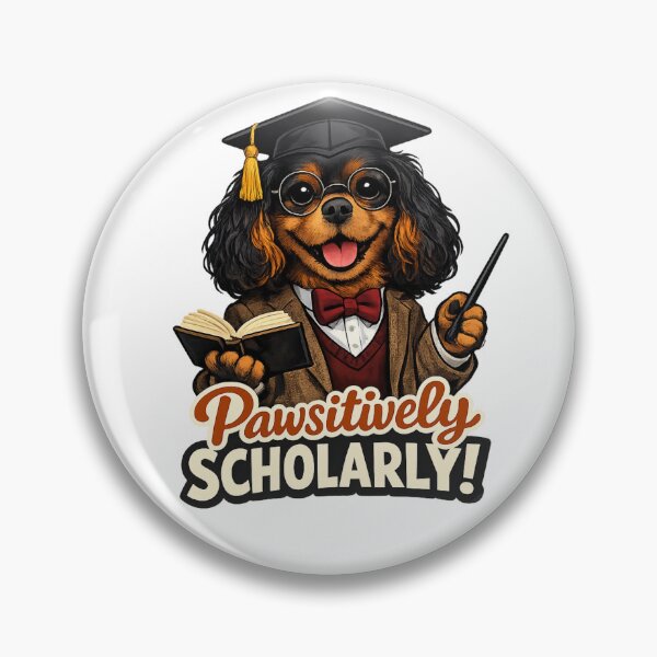 Item preview, Positively Scholarly Black and Tan Cavalier designed and sold by SpottyRainbow.