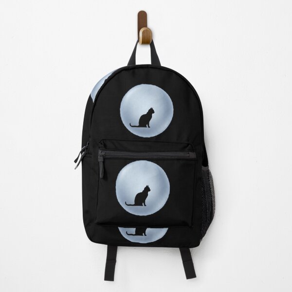 Item preview, Minimalist Silhouette – Ethereal Moon Black Cat Art designed and sold by Fatomfatom.