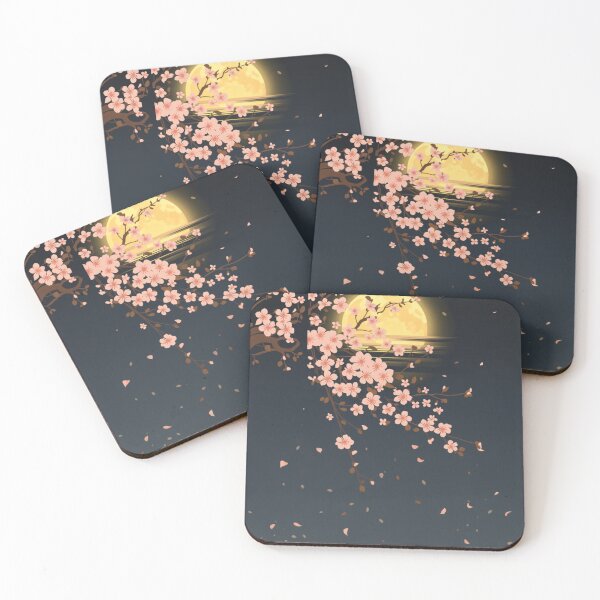 Item preview, Full Moon & Sakura Night — Japanese Ukiyo-e designed and sold by JYUMARU.