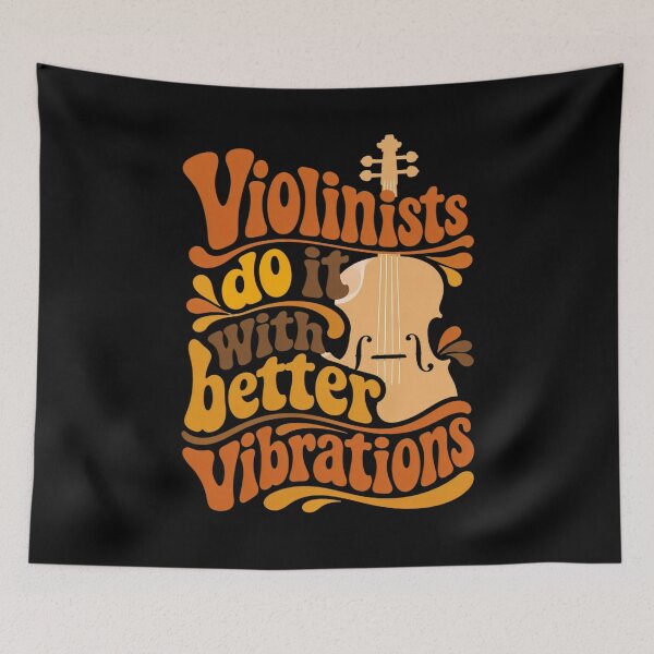Item preview, Groovy Retro Violin Quote – Music quotes  designed and sold by Art-Arcade6.