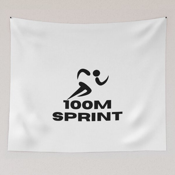 Item preview, 100m SRPINT - BLACK designed and sold by ArtsyCity.