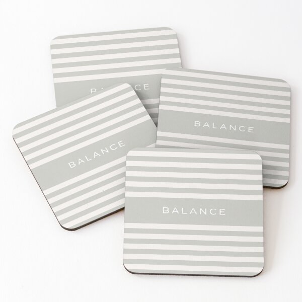 Item preview, Minimal Balance Text Design, Neutral Beige Aesthetic, Soft Minimalist Stripes, Calm Modern Typographye Sage Modern Pattern designed and sold by TheSlowShore.