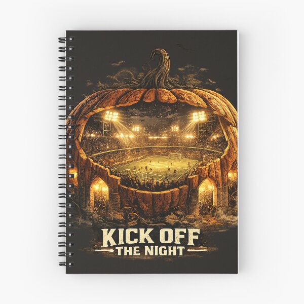 Item preview, Kick Off The Night – Pumpkin Football Stadium | Halloween Soccer Vintage Streetwear Graphic designed and sold by warlistop.