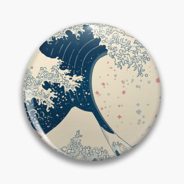 Item preview, Ukiyo-e Great Wave with Cherry Blossoms designed and sold by JYUMARU.