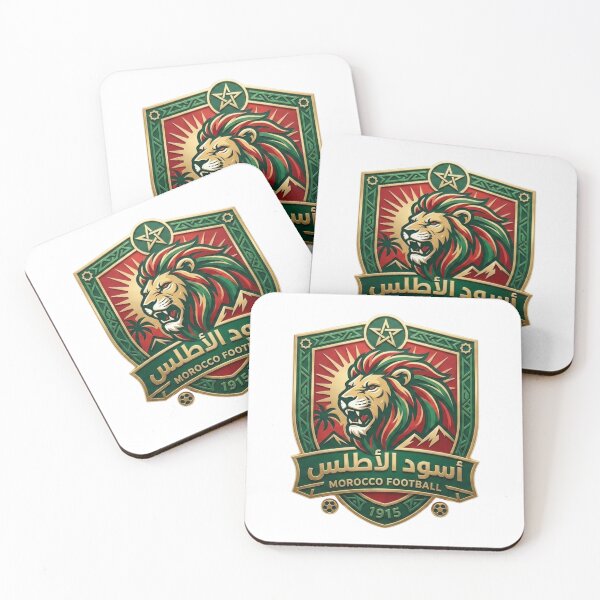 Item preview, ​Morocco Football Heritage Crest - Atlas Lions Soccer Vintage Shield designed and sold by HICHAMORO.