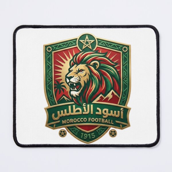 Item preview, ​Morocco Football Heritage Crest - Atlas Lions Soccer Vintage Shield designed and sold by HICHAMORO.
