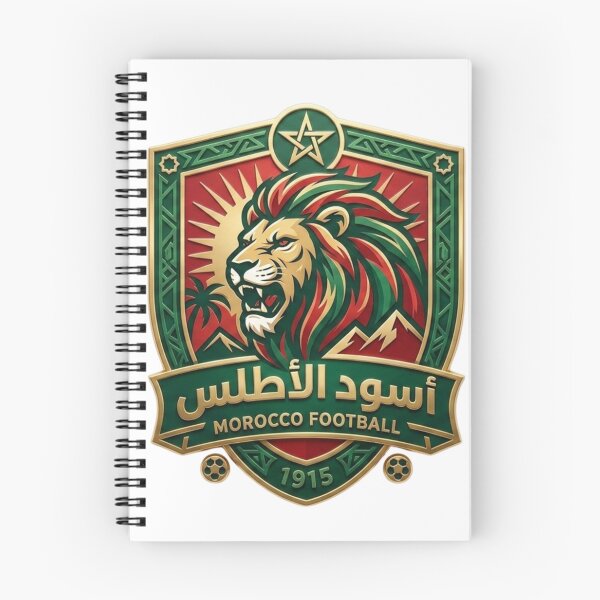 Item preview, ​Morocco Football Heritage Crest - Atlas Lions Soccer Vintage Shield designed and sold by HICHAMORO.