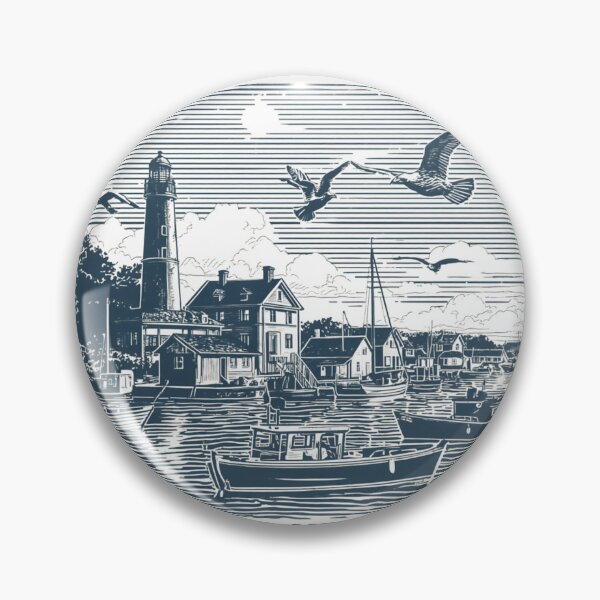 Item preview, Widows Bay – The Harbor Never Sleeps Vintage Nautical T-Shirt | Coastal Lighthouse Harbor Retro Design designed and sold by Vvmd.