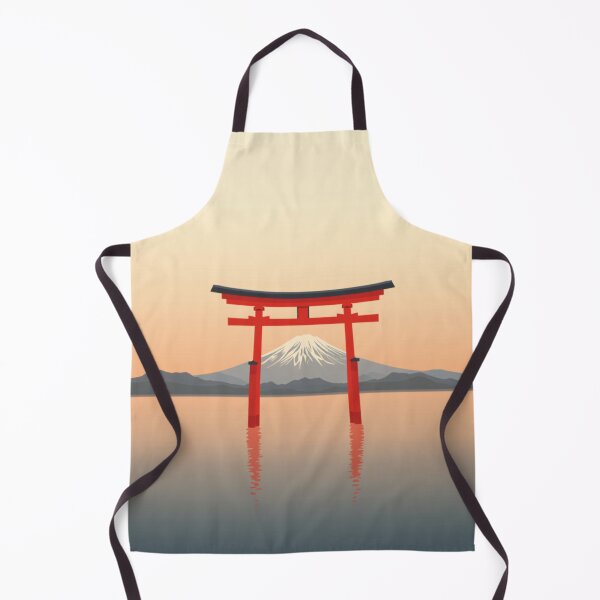 Item preview, Red Torii Gate & Mount Fuji at Sunset — Ukiyo-e designed and sold by JYUMARU.