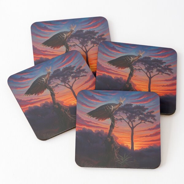 Item preview, Hoatzin Sunset Horizon Painting designed and sold by WildLedger.